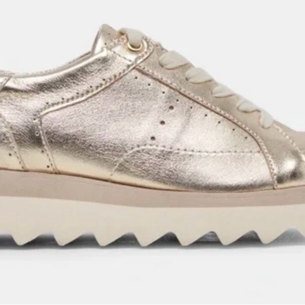 Dolce Vita Metallic Gold Platform Sneakers